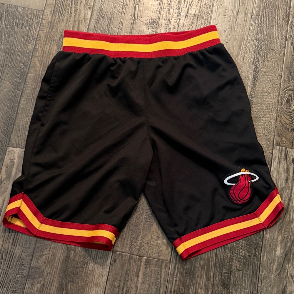 Miami Heat Men's Performance Shorts - Black and Red